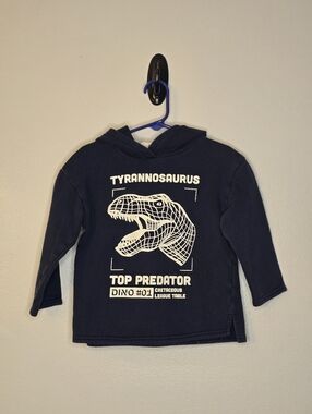H&M Tyrannosaurus Graphic Hoodie - Navy Kids Top